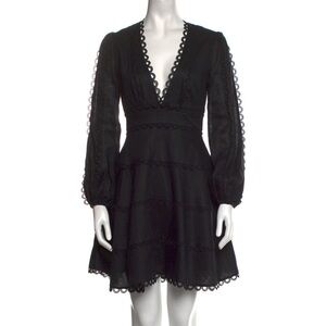 Zimmermann Black Long Sleeve Dress